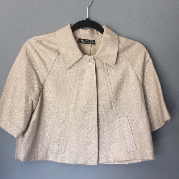 a.n.a Jackets & Blazers - Gold A.N.A cocktail petty coat with pockets